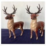 Cast Iron Reindeer and Wrought Iron Stocking Holders