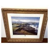 Signed and Numbered Golf Print: Tralee Golf Club, 3rd Hole "The Castle"