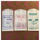 Group of Vintage Golf Tee Bags