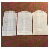 Group of Vintage Golf Tee Bags