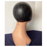 Vintage Painted Millinery Shop Display Heads: Pair #2