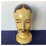 Mustachioed Pottery Store Display Head