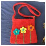 Group of Vintage Leather, Felt and Fabric Bags