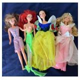 Group of 4 Disney Dolls