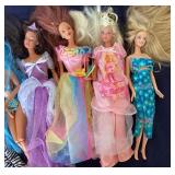 Group of 8 Barbies
