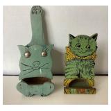 4 Vintage Wooden Wall Mounted Match Boxes: Lot#3