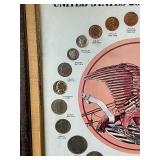 United States 20th Century Coins in Frame