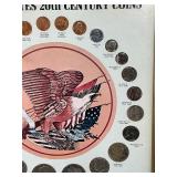 United States 20th Century Coins in Frame