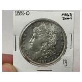 1881-O Morgan Silver Dollar