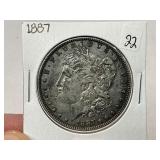 1887 Morgan Silver Dollar