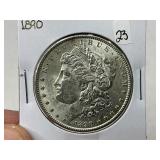 1890 Morgan Silver Dollar