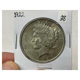 1922 Peace Silver Dollar