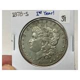 1878-S Morgan Silver Dollar