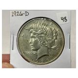 1926-D Peace Silver Dollar