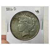 1926-D Peace Silver Dollar