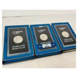 Three Mint State GSA "CC" Morgan Silver Dollars!!