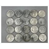 20x 1887 Solid Date Tube of Morgan Silver Dollars