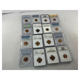 Complete 16pc Graded Set of Modern Era (1936-1958) Proof Wheat Cents!!