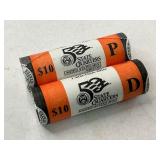 2x Lot of BU Mint-Wrapped Statehood Quarters P&D