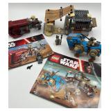 LEGO Star Wars Sets with Minifigures and Instruction Booklets