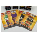 LEGO BrickHeadz Set of 4: Joker, Batgirl, Batman, Robin Figures with Manuals