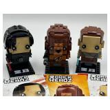 Set of 3 LEGO Star Wars BrickHeadz Figures: Kylo Ren, Chewbacca, and Rey