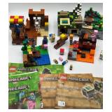 Collection of LEGO Minecraft Sets with Manuals