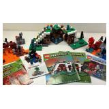 Collection of 4 LEGO Minecraft Sets with Instruction Manuals