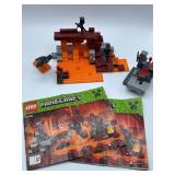 Collection of 4 LEGO Minecraft Sets with Instruction Manuals