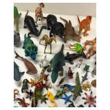 Collection of 100+ Toy Safari and Marine Animals