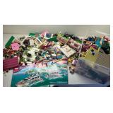 Huge Multi-Sets Mixed LEGO Friends Sets with Manuals and Plastic Storage Bins