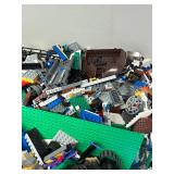 Bulk Lot of Assorted LEGO Pieces and Baseplates
