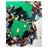 Bulk Lot of Assorted LEGO Pieces and Baseplates