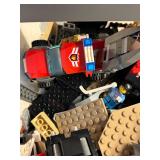 Assorted LEGO Bricks and Minifigures Collection