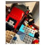 Assorted LEGO Bricks and Minifigures Collection