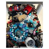 Assorted LEGO Bricks and Minifigures Collection
