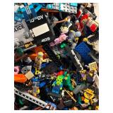 Assorted LEGO Bricks and Minifigures Collection