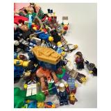 Assorted LEGO Bricks, Minifigures, and Organizer Set