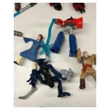 Lot of 20 Assorted Action Figures Including Star Wars and Lego Bionicle