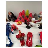 Collection of Assorted Action Figures and Toy Cars