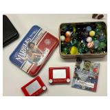 Assorted Collection of MADAME ALEXANDER Dolls (Wizard of Oz) & More, Marbles, and Mini Toys