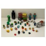 Collection of Minecraft Mini Figure Toys with Characters and Animals