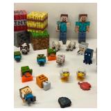 Collection of Minecraft Mini Figure Toys with Characters and Animals