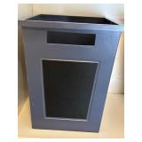 Set of 8 Red and Blue Chalkboard Storage Bins