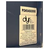 Set of 8 Red and Blue Chalkboard Storage Bins