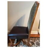 Henredon Dining Table with 8 Upholstered Chairs Set