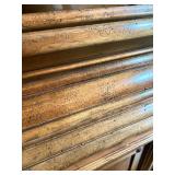 Henredon Lighted China Cabinet with Intricate Carvings