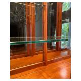 Henredon Lighted China Cabinet with Intricate Carvings