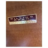 Round Mahogany Side Table by Milling Road / Baker Furniture with Curved Legs