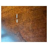 Round Mahogany Side Table by Milling Road / Baker Furniture with Curved Legs